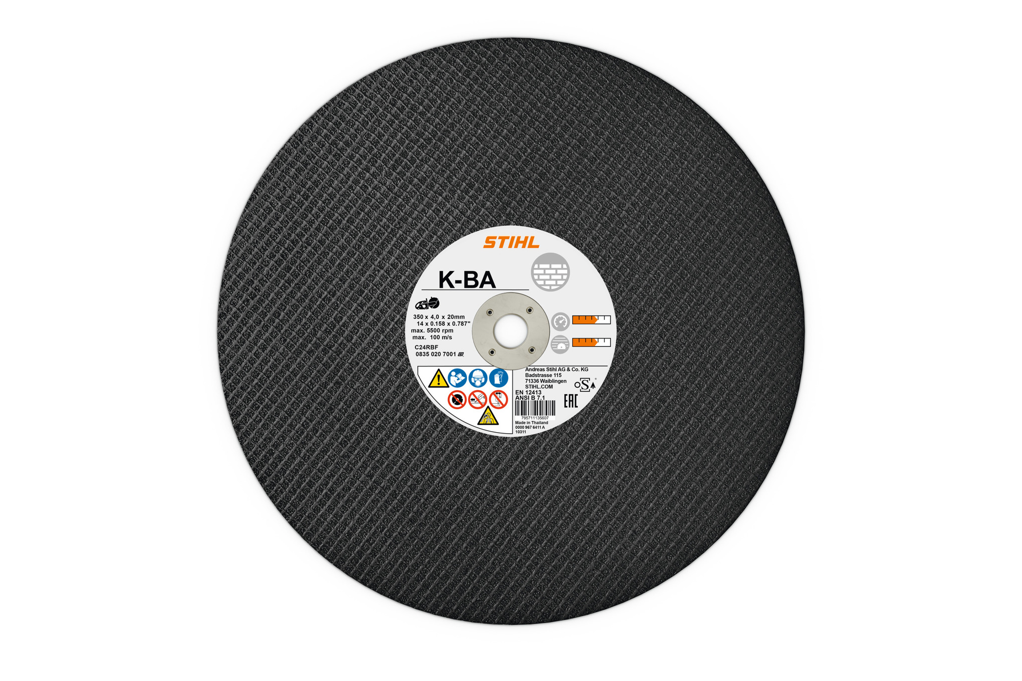 K-BA | Disco de resina para mampostería y concreto, 300 mm (12")