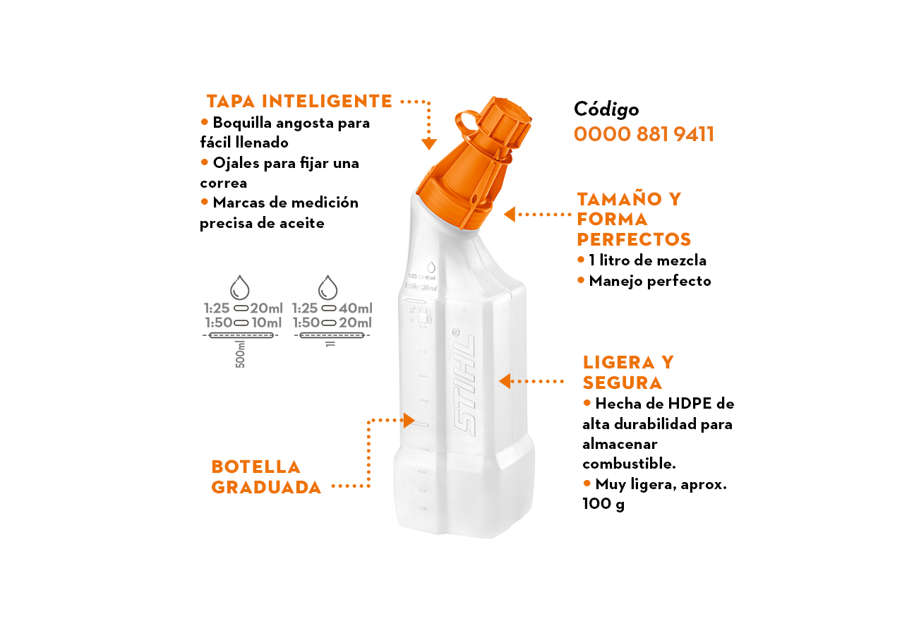 Botella mezcladora STIHL