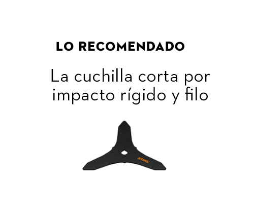 Lo recomendado chuchilla