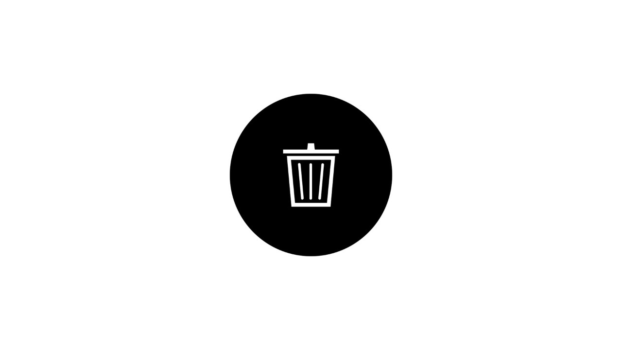 Icono de cubo de basura